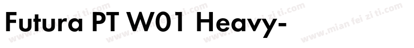 Futura PT W01 Heavy字体转换